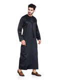 Men stylish omani thobe made from lightweight vietnam fabric with zip closure - L 56