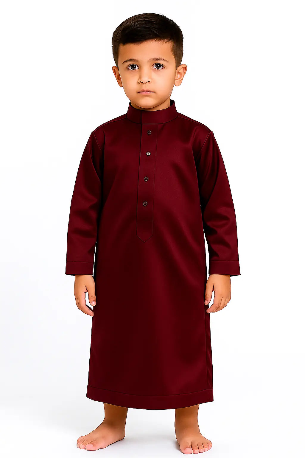 Maroon saudi thobe for boys