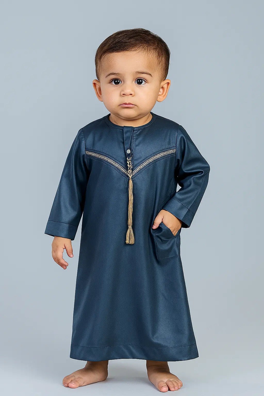 Premium Boy’s Jubba – Lightweight Vietnam Fabric, Zip Closure