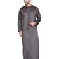 Stylish Omani Thobe – Made from Lightweight Vietnam Fabric with Zip Closure - L56