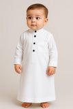 Boys’ Saudi-Style Thobe in Premium Vietnam Fabric | Kids Islamic Jubba - 6-7 year