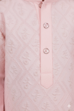 Chikankari Embroidered Cotton Kurta and Pyjama Set |Mandarin Collar Kurta | Schifli Kurta Set Ideal for Wearing Wedding, Diwali Eid and Other Festival - Image 2