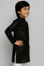 Premium Impoted Cotton Lucknowi Chikankari Kurta for Kids | Baby Boy Pure Cotton Chikankari Kurta Set | Wedding Kurta for Boys - Image 3