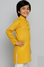 Premium Impoted Cotton Lucknowi Chikankari Kurta for Kids | Baby Boy Pure Cotton Chikankari Kurta Set | Wedding Kurta for Boys