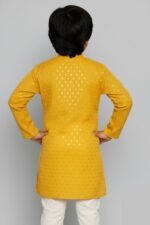 Premium Impoted Cotton Lucknowi Chikankari Kurta for Kids | Baby Boy Pure Cotton Chikankari Kurta Set | Wedding Kurta for Boys - Image 2