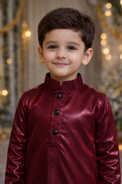 Isliba Maroon Thobe for boy and men