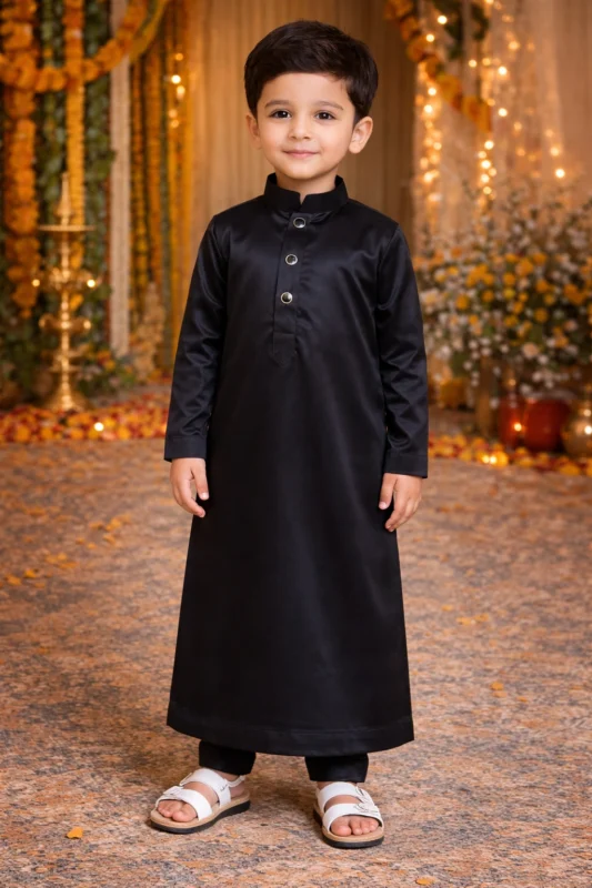 Black thobe for boy