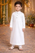 Premium Cotton Arabic Jubba Thobe for Boys | Ramadan & Eid Wear | Soft Comfortable Fabric | Hand-Tailored Stitching | Jubba for Baby Boys & Kids